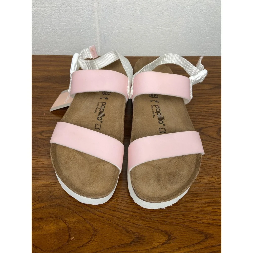 NIB Papillio Cameron Pop Platform Sandals Pastel‎ Pink Adjustable US M10 Narrow